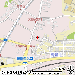 福岡県福津市手光1597-1周辺の地図