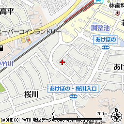 福岡県福津市あけぼの1周辺の地図