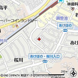 福岡県福津市あけぼの3-16周辺の地図