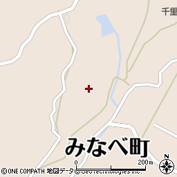和歌山県日高郡みなべ町山内1642周辺の地図