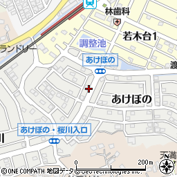 福岡県福津市あけぼの6周辺の地図