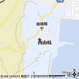 徳島県美波町（海部郡）西由岐周辺の地図