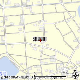 愛媛県松山市津吉町周辺の地図