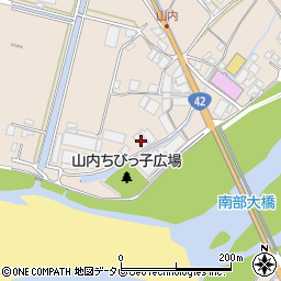 和歌山県日高郡みなべ町山内1232周辺の地図