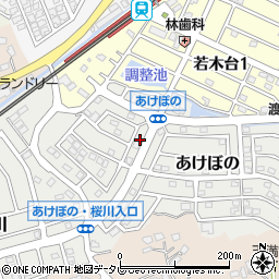 福岡県福津市あけぼの6-4周辺の地図