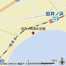 田井ノ浜海水浴場周辺の地図