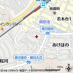 福岡県福津市あけぼの5周辺の地図