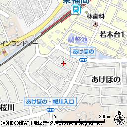 福岡県福津市あけぼの5-2周辺の地図
