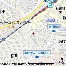 福岡県福津市あけぼの1-12周辺の地図