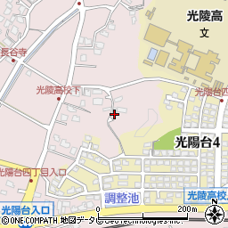 福岡県福津市手光1647周辺の地図