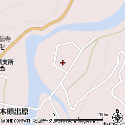 徳島県那賀郡那賀町木頭出原周辺の地図