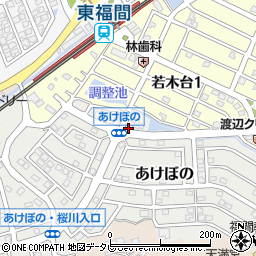 福岡県福津市あけぼの9-5周辺の地図