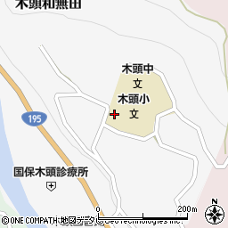 徳島県那賀郡那賀町木頭和無田ナカスジ10周辺の地図