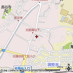 福岡県福津市手光1587周辺の地図