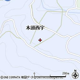 徳島県那賀郡那賀町木頭西宇坂ノ本周辺の地図