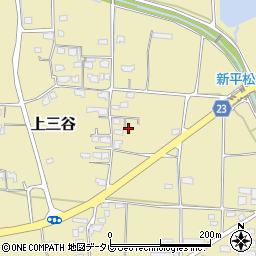 愛媛県伊予市上三谷甲-662周辺の地図