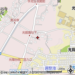 福岡県福津市手光1584-4周辺の地図
