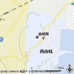 徳島県海部郡美波町西由岐後山周辺の地図