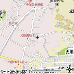 福岡県福津市手光1584周辺の地図