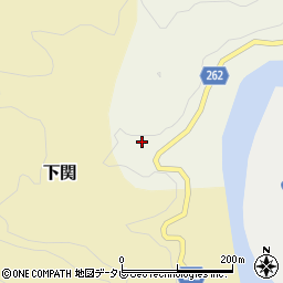 高知県長岡郡本山町上関乙周辺の地図