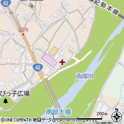 和歌山県日高郡みなべ町山内1337周辺の地図
