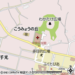 福津市中央公民館　ホール周辺の地図