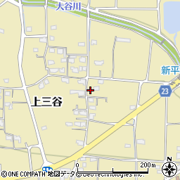 愛媛県伊予市上三谷甲-676周辺の地図