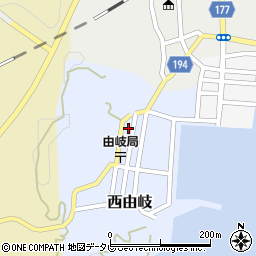 徳島県美波町（海部郡）西由岐（東）周辺の地図