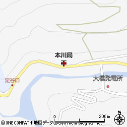 本川郵便局 ＡＴＭ周辺の地図