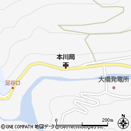 本川郵便局 ＡＴＭ周辺の地図