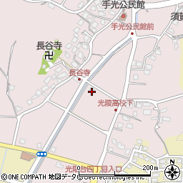 福岡県福津市手光1572-1周辺の地図