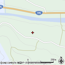 徳島県那賀郡那賀町木頭南宇クボ周辺の地図