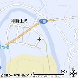 徳島県那賀町（那賀郡）木頭西宇（平野下モ）周辺の地図