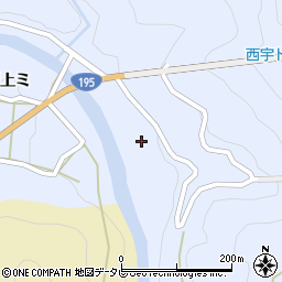 徳島県那賀町（那賀郡）木頭西宇（下モ屋地）周辺の地図