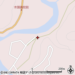 徳島県那賀郡那賀町木頭出原東80周辺の地図