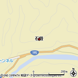 徳島県那賀郡那賀町木頭折宇石畳周辺の地図
