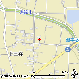 愛媛県伊予市上三谷甲-684周辺の地図