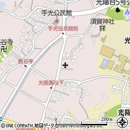 福岡県福津市手光1477-2周辺の地図