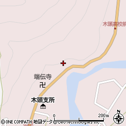 徳島県那賀郡那賀町木頭出原ワダ周辺の地図