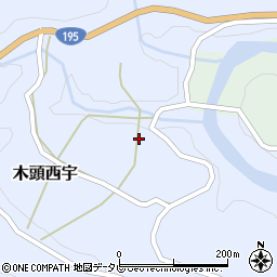 徳島県那賀町（那賀郡）木頭西宇（森廻り）周辺の地図
