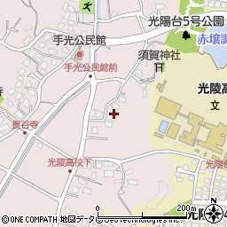 福岡県福津市手光1481周辺の地図