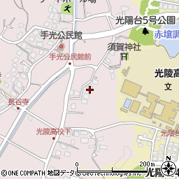 福岡県福津市手光1481-2周辺の地図