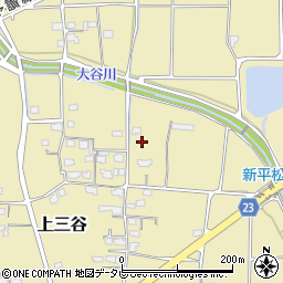愛媛県伊予市上三谷甲-697周辺の地図