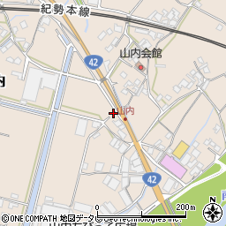 和歌山県日高郡みなべ町山内1041周辺の地図