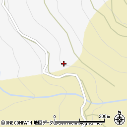 高知県長岡郡大豊町怒田10周辺の地図