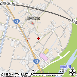 和歌山県日高郡みなべ町山内986周辺の地図