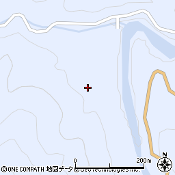 徳島県那賀郡那賀町海川ナツキリ周辺の地図