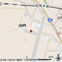 和歌山県日高郡みなべ町山内1092周辺の地図