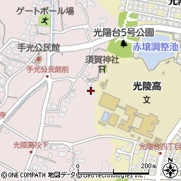 福岡県福津市手光1414周辺の地図