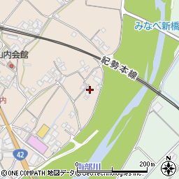 和歌山県日高郡みなべ町山内1290周辺の地図